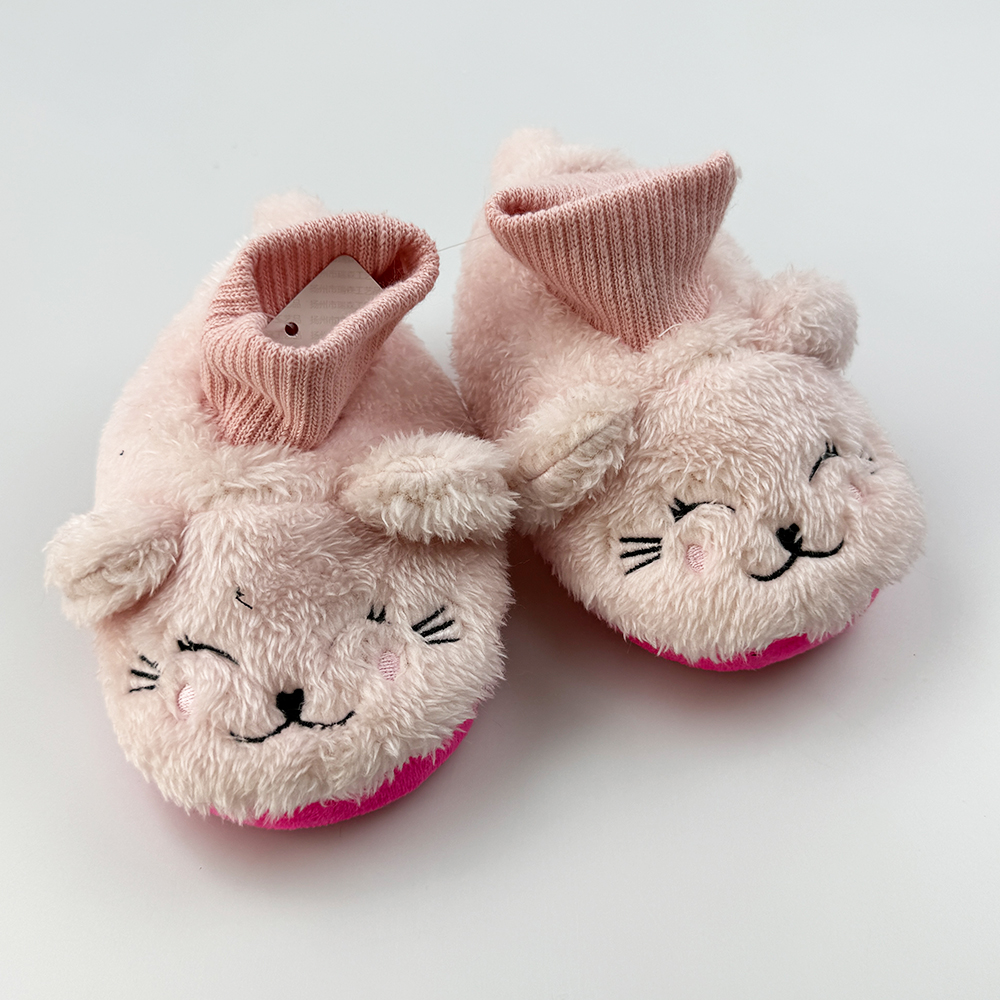 Chaussures antidérapantes en peluche pour bébé nouveau-né