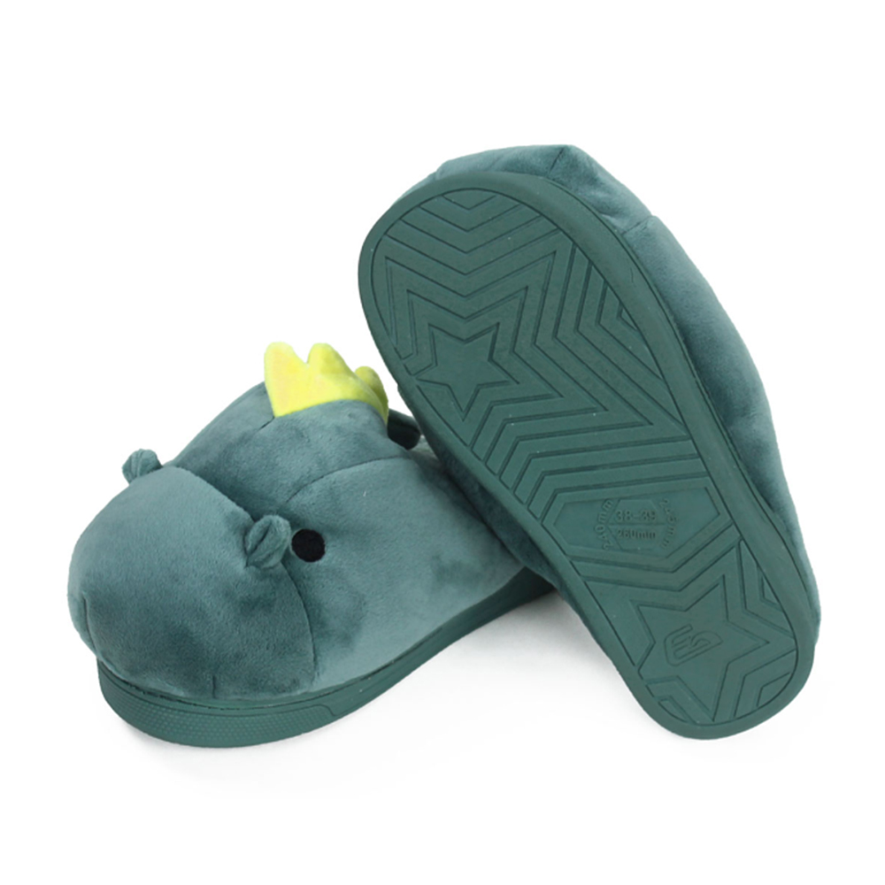Green Dragon Slippers Փափուկ Պատվերով Գույն Պլյուշ Հողաթափեր Ներսի դրսի սանդալներ Կոշիկ