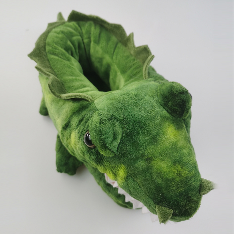 Chaussons en peluche Tyrannosaurus Rex avec semelle intérieure rembourrée