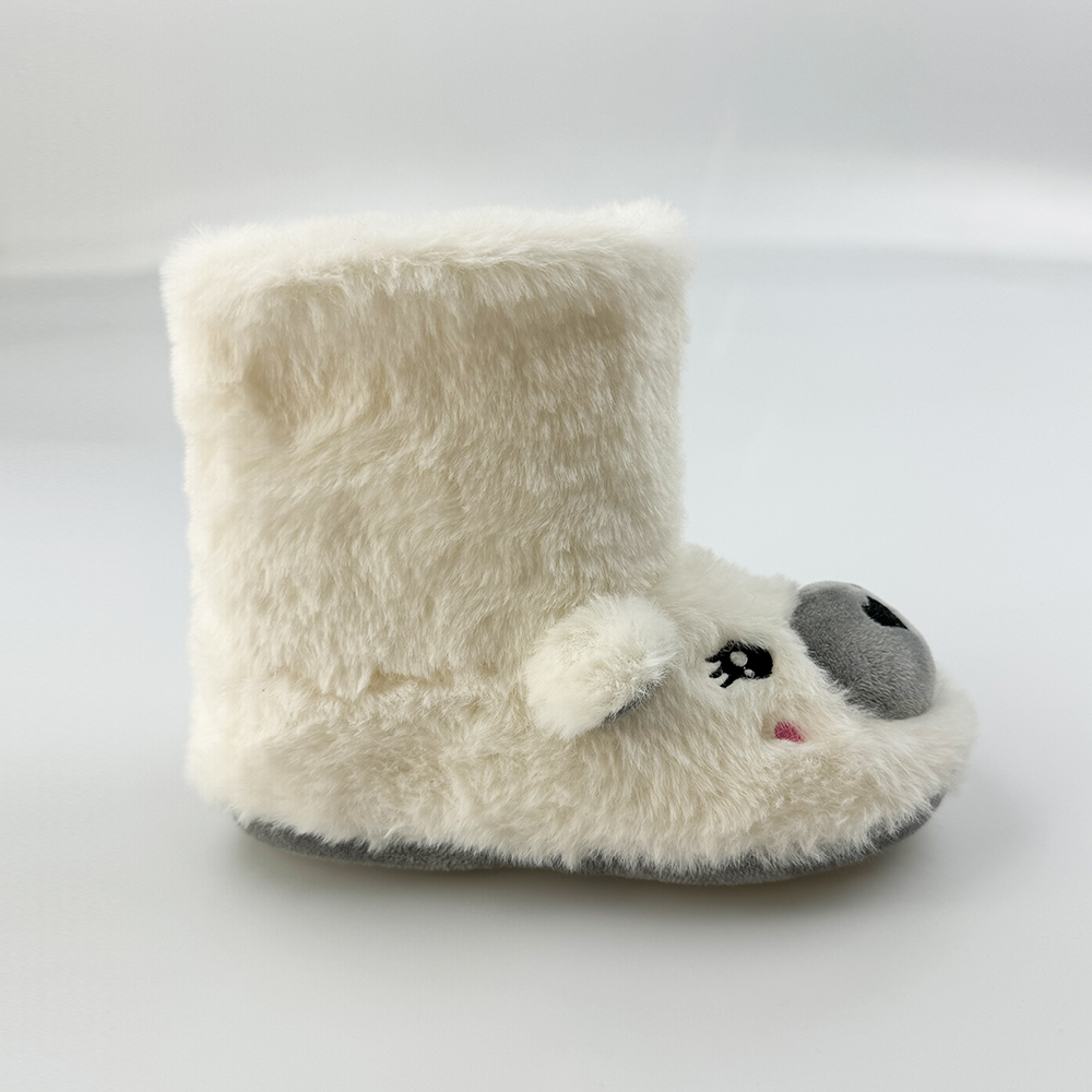 2024 Winter Fouri White Bear Boots Deyò soulye pou Plezi