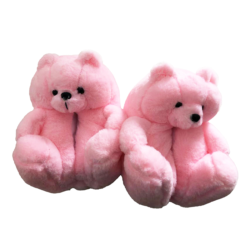 Nisa Plush Cute Annimali Teddy Bear Papoċċi għal ġewwa tad-dar