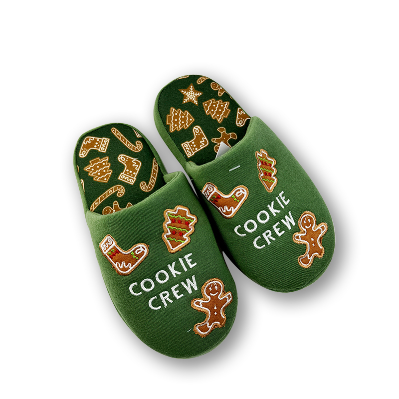 Christmas Gingerbread Men Slippers for Adults and Child