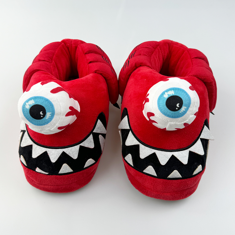 Halloween Monster Slippers Funny Stuffed Animal Shoes