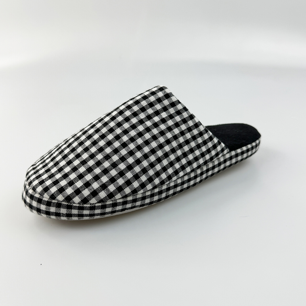 Warm Yellow Plaid House Slippers Fashion Indoor Slippers Couple Slippers Ins Girls Plush Slides