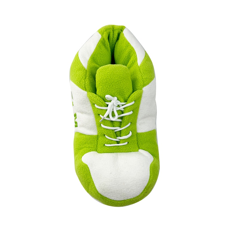 Winter Green Sneaker Slipper Cute Animal Slipper for Adult Fuzzy Warm House Home Shoes